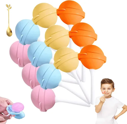 2026 New Silicone Lollipop Ice Cream Molds,Reusable Diy Lollipop Ice Cream Maker With Sticks,Silicone Popsicle Molds For Summer Parties Bpa Free