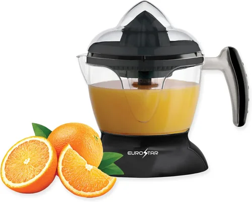 Vista 2 de EUROSTAR ECJ600BLACK - Exprimidor eléctrico de cítricos de 25 onzas, color negro