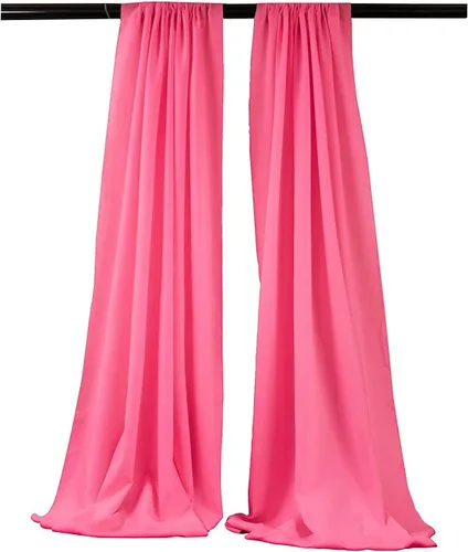 Vista 37 de New Creations Fabric & Foam Inc, Panel de cortina de popelina de poliéster, 1 par (aguamarina, 2 paneles, 5 pies de ancho x 6 pies de alto)