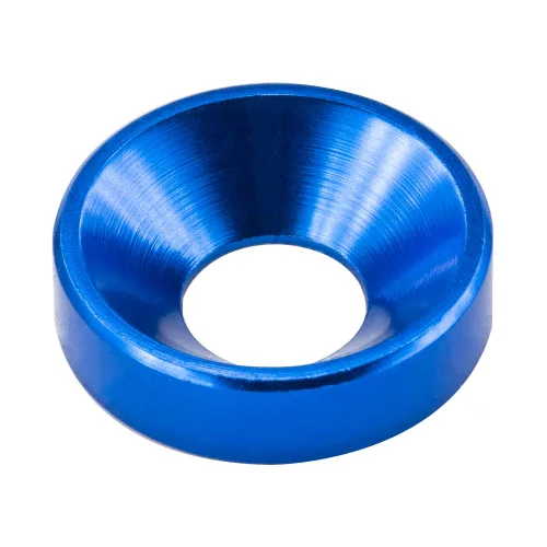 Vista 25 de [60 piezas] Arandelas avellanadas de acabado M3, aleación de aluminio anodizado, arandelas de cabeza/juntas/arandelas de copa para tornillo Negro