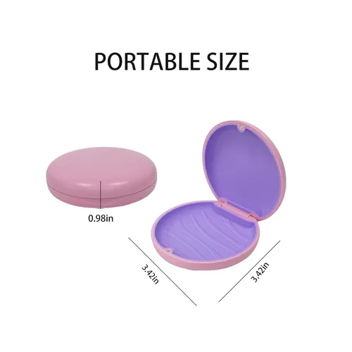 Vista 3 de 2 fundas de retención compatibles con Invisalign, bonita funda delgada de alineador, cierre magnético personalizado para ortodoncia