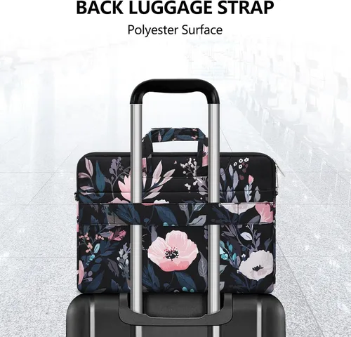 Vista 7 de MOSISO Bolsa para laptop para mujer, bolsa de computadora de 15 pulgadas compatible con MacBook Pro de 16 pulgadas, HP, Dell, Lenovo, Asus