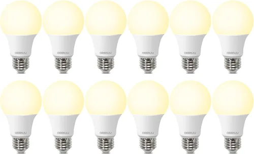 Vista 12 de Bombillas LED A19 DEGNJU, bombillas LED equivalentes a 60 W, luz diurna de 5000 K, 800 lúmenes, base estándar E26, no regulables, bombillas LED