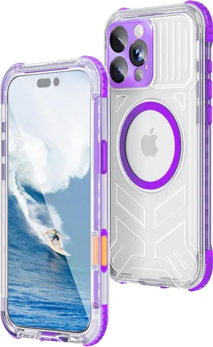 Vista 39 de WIFORT Funda impermeable para iPhone 15, [IP68 bajo el agua a prueba de polvo] [pantalla integrada] [15 pies a prueba de golpes militar], cubierta
