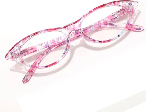 Vista 10 de FEISEDY Gafas de lectura ligeras de ojo de gato para mujeres retro pequeños antirreflejos lectores B0042