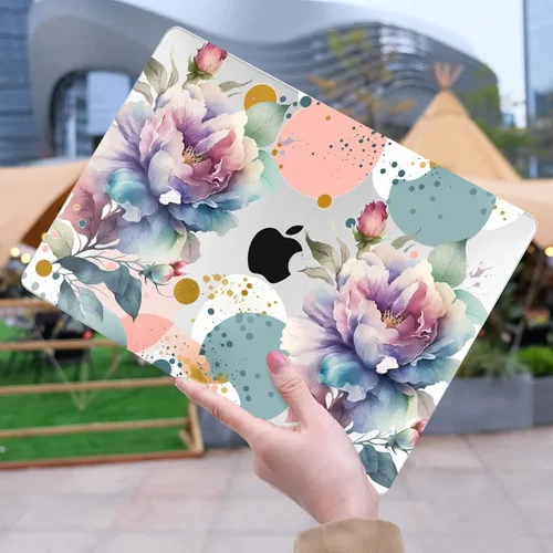 Vista 3 de Funda rígida para laptop M4 MacBook Air de 15 pulgadas 2025 2024 2023 lanzada A3241 A3114 M3 A2941 M2, carcasa rígida para laptop con cubierta