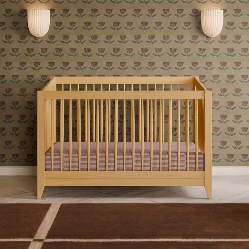 Vista 5 de Babyletto Scoot- Cuna convertible 4 en 1 con kit de conversión a cama infantil, Cuna, Talla full, Castaño