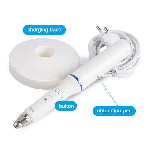 Vista 3 de Bolígrafo con sistema de obturación de gutapercha dental, bolígrafo térmico inalámbrico, herramientas de cuidado bucal con base de carga