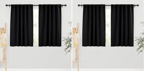 Vista 153 de RYB HOME Cortinas 100% opacas para autocaravana, aislamiento térmico, oscurecimiento total de la habitación, cortinas reductoras de ruido