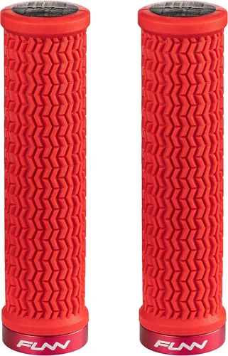 Vista 8 de Funn Holeshot - Empuñaduras de bicicleta de montaña con abrazadera de bloqueo único, empuñaduras ligeras y ergonómicas para bicicleta con diámetro