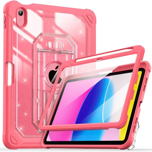 Vista 12 de Cantis Funda para iPad A16 de 11 pulgadas 2025/iPad de 10ª generación 2022 (10.9 pulgadas) con protector de pantalla y soporte para lápices, funda