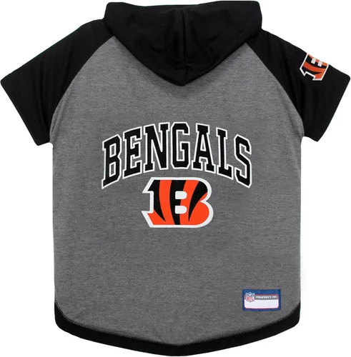 Vista 9 de NFL sudadera con capucha tee para perros y gatos. Fútbol perro sudadera con capucha playera disponible en todos los equipos de 32 NFL. cuttest