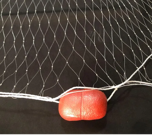 Vista 7 de Material de Línea de Pesca Resistente Red de Pesca Profundidad 5.5 pies Red de Enmalle Longitud 98 pies Red de Nylon Malla de 5/8 Pulgada-2 Pulgadas