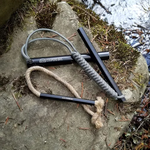 Vista 8 de Hexalite Ferro Rod y FireWick Kit de yesca Varilla ferro hexagonal extra grande de 1/2 x 6 pulgadas de largo Incluye Tinder FireWick Paquete