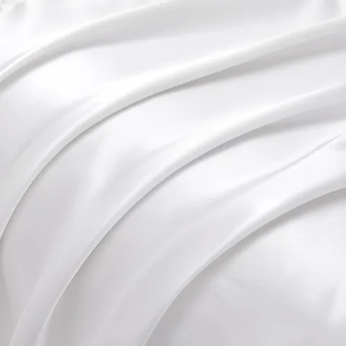 Vista 6 de Fundas de almohada de satén sedosas con volantes para cabello y piel, juego de 2 fundas de almohada de seda blanca tamaño Queen con cierre de sobre