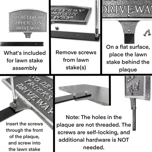 Vista 2 de Montague Metal Products - Placa de declaración de propiedad privada No Soliciting No Loitering - Placa de visualización de pared o césped - Señal
