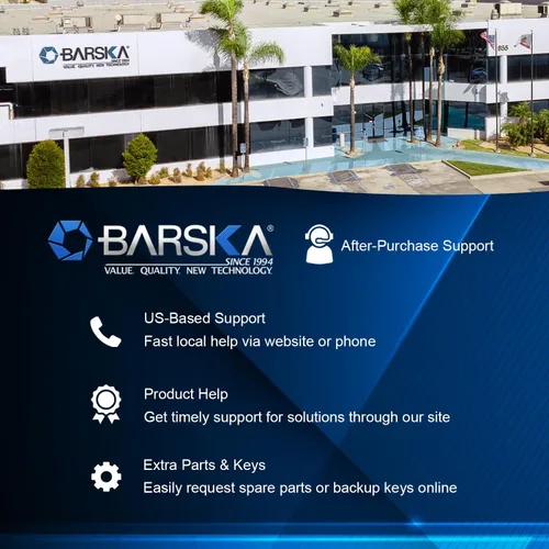 Vista 8 de Barska Paquete de baterías externas: alimentación de respaldo para cajas fuertes biométricas de huellas dactilares, compatible solo con modelos