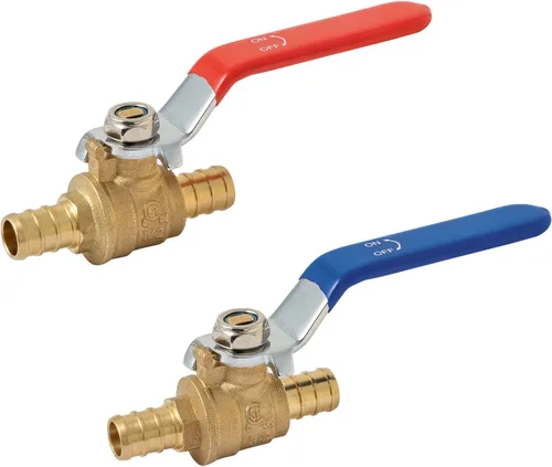 Vista 14 de SUNGATOR 1 paquete de válvulas Pex de 1 pulgada, válvula de bola Pex de latón de puerto completo válvula de cierre de cuarto de vuelta, ASTM F1807