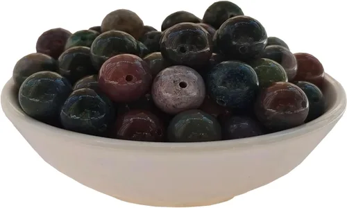 Vista 20 de Cuentas de piedra 6mm 140 piezas Cuentas de Yaxaita Redondas Cuentas sueltas de piedras preciosas para hacer joyas de pulseras y collares