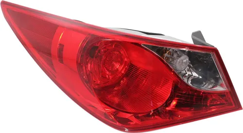 Vista 2 de Evan Fischer Luz trasera compatible con Hyundai Sonata 2011-2014, halógena, con bombillas, se monta en el cuerpo, no compatible con modelos