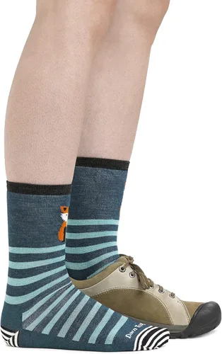 Vista 3 de Calcetines ligeros para mujer Darn Tough Animal Haus Crew
