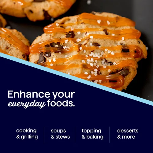 Vista 5 de Morton Sal marina de grano grueso, sal marina totalmente natural para recambio y acabado de molinillo, bolsa resellable de 1 libra, ideal