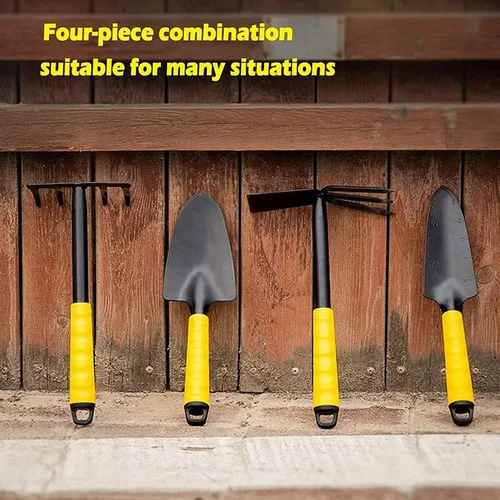 Vista 7 de Feilx - Juego de herramientas de jardín, 4 piezas, herramientas de jardín, kit de jardín, herramienta de jardinería resistente, herramientas de mano
