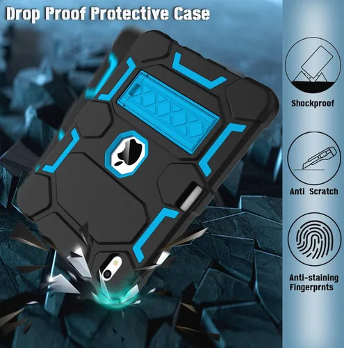 Vista 6 de Funda CCMAO para iPad (A16) 11ª/10ª Generación (2025/2022), Funda para iPad 10ª Generación con Soporte y Porta Lápiz, Funda Protectora Híbrida