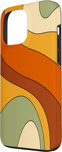 Vista 3 de Retro Liquid Swirl Rainbow 70s Aesthetic Boho Burnt Orange Case for iPhone 17