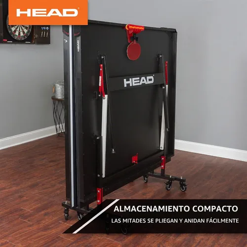 Vista 4 de HEAD Summit USA - Mesa de tenis de mesa para interiores, red de grado de competencia, fácil de instalar en 10 minutos, mesa de ping pong con modo
