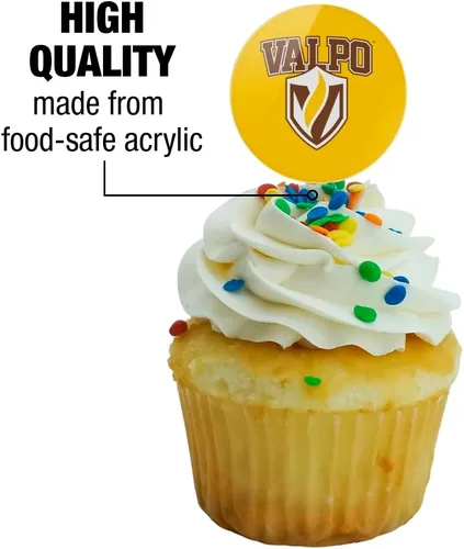 Vista 1756 de GRAPHICS & MORE Abilene Christian Primary Logo Cupcake Picks Toppers Decoración Set de 6 Universidad Cristiana de Abilene