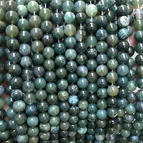 Vista 9 de 60 cuentas de ágata negra de 0.236 pulgadas, cuentas de piedras preciosas naturales redondas sueltas para hacer joyas