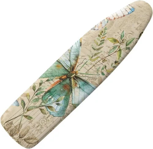 Vista 43 de Art Daisy - Funda para tabla de planchar de tamaño estándar, con borde elástico, 15 x 54 pulgadas, resistente al satén y abrasador, para el hogar