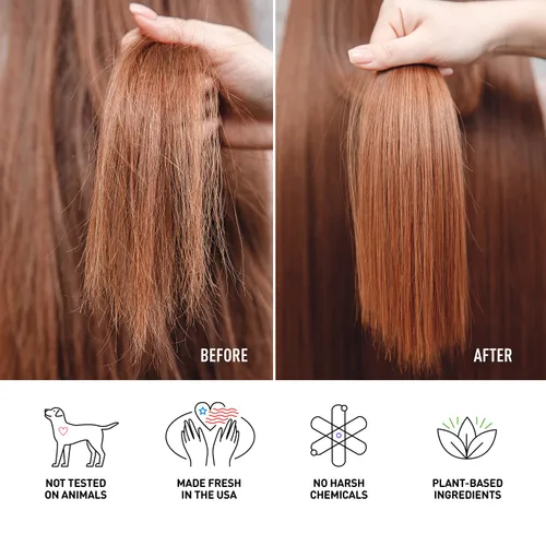 Vista 6 de Just Nutritive Champú, 16 onzas líquidas, protege el color para cabello teñido con sulfato, parabenos, silicona, libre de crueldad, hecho a mano