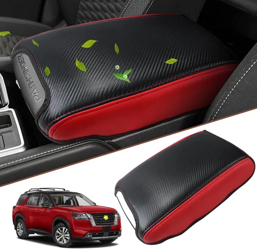Vista 9 de SKTU para Nissan Pathfinder 2023 2024 2025 Funda para Reposabrazos Cubierta de Consola Central Nissan Pathfinder 2022-2025 Accesorios Nissan