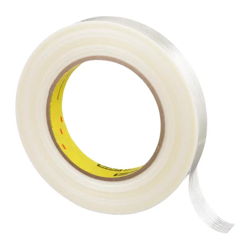Vista 4 de 3M Scotch - Cinta de filamento 897, transparente, 0.472 in x 180.4 ft, 5 mil