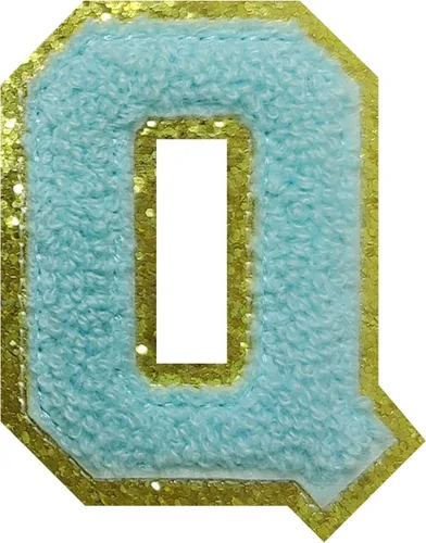 Vista 123 de 4 parches de letras de felpilla negra, parches de letras termo-adhesivas de 2.2", parches de letras de felpilla para ropa (S)