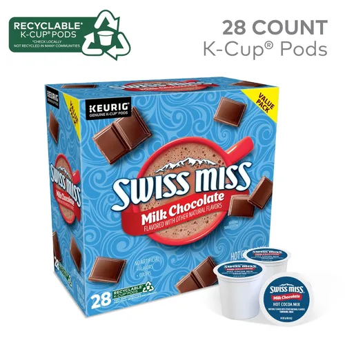 Vista 3 de Swiss Miss Cápsulas K Cup Keurig de Chocolate Caliente con Leche Monodosis, 28