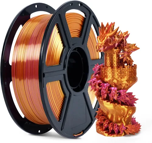 Vista 26 de FLASHFORGE Filamento de impresora 3D, filamento de seda de 0.069 pulgadas, carrete de 2.2 libras, precisión dimensional +/- 0.001 in para impresoras