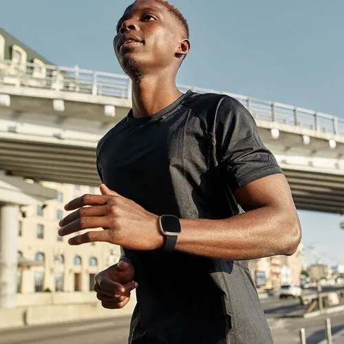 Vista 6 de Maledan Banda elástica trenzada compatible con Fitbit Sense/Versa 3/4 y Sense 2, correa elástica suave para reloj inteligente, accesorio