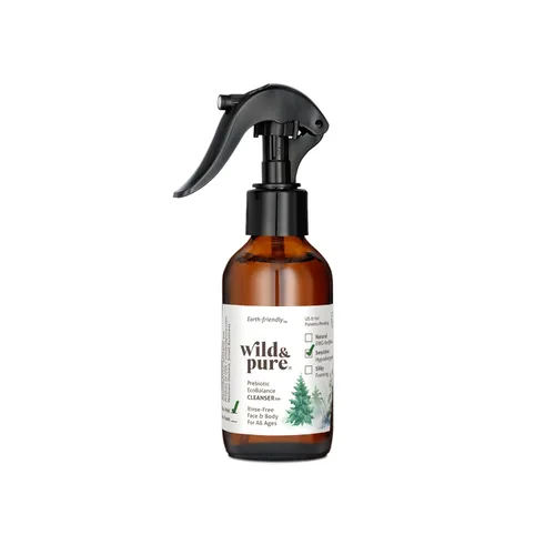 Vista 9 de Wild & Pure Limpiador de piel sensible, juego de viaje de 2 piezas (1.7 y 0.9 onzas líquidas), lavado con pH equilibrado, apto para microbiomas