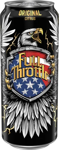 Vista 3 de Full Throttle Citrus: Bebida energética de alto rendimiento. 16 onzas líquidas (paquete de 15) Paquete de 15