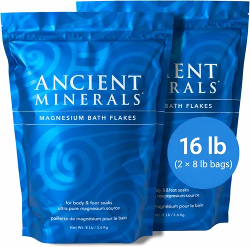 Vista 9 de Ancient Minerals copos de baño de magnesio, bolsa de un solo uso.