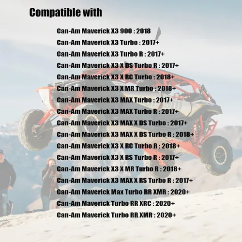 Vista 5 de Enganche receptor trasero de 2 pulgadas X3 compatible con Can Am Maverick Turbo/Max Turbo/X DS/X RS Turbo 2017-2023, accesorios estándar de 2