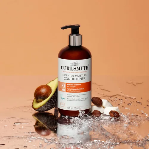Vista 8 de CURLSMITH Essential Moisture Conditioner - Hydrating Conditioner for Curly Hair, Lightweight and Softening, For All Curl Types, Vegan & Cruelty Free