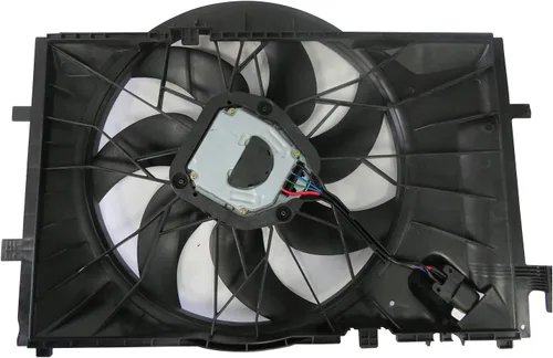Vista 2 de TYC 623280 Conjunto de ventilador de refrigeración de repuesto compatible con Mercedes-Benz, color negro