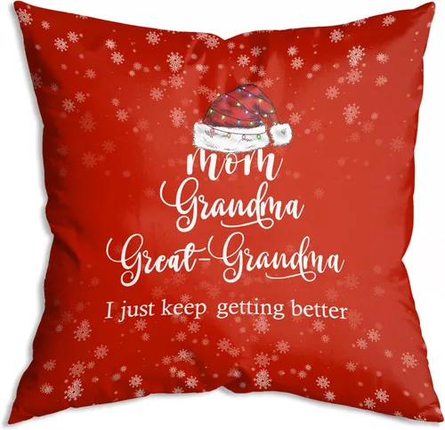 Funda de almohada de 18 x 18 pulgadas, regalos para mamá, abuela, bisabuela y abuela