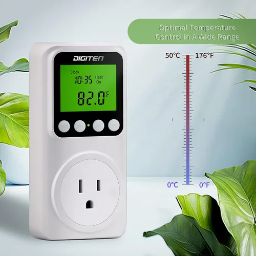 Vista 6 de Termostato inteligente digital día-noche, controlador de temperatura día-noche de 15 A, compatible con modo de calefacción/enfriamiento, función