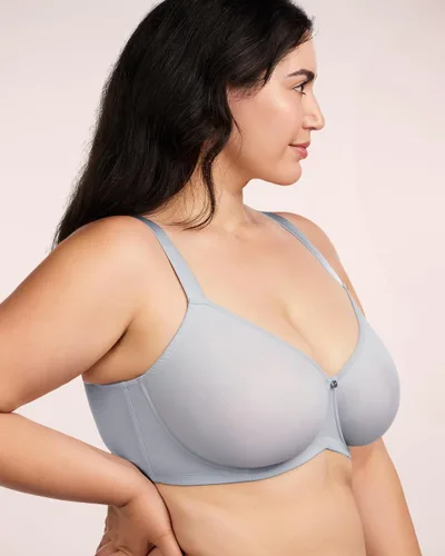 Vista 2 de HSIA Brasier minimizador para mujer, cobertura completa, brasier sin forro de talla grande con aros
