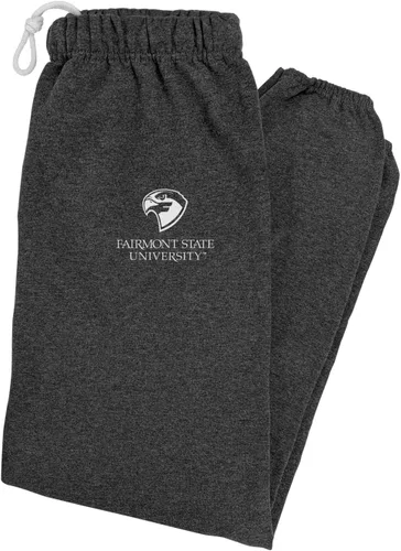 Vista 285 de LOGOVISION Pantalones deportivos para hombre con logotipo primario colegiado colección jaspeado carbón